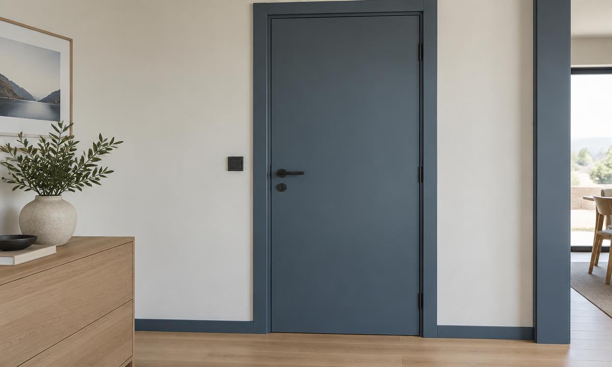 Stemningsbilde: jevnt malt dør og karm